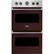 Front. Viking - Professional 5 Series 30" Built-In Double Electric Convection Wall Oven - Kalamata Red.