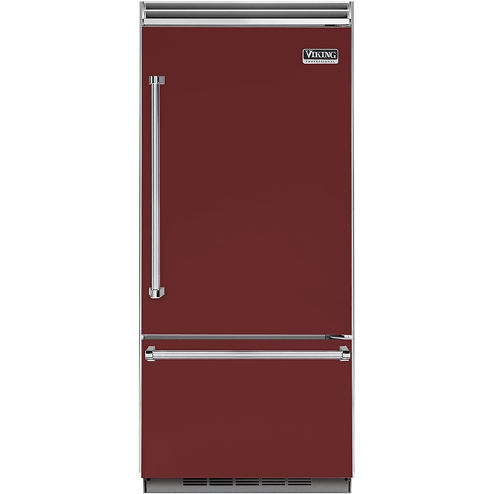 Viking - Professional 5 Series Quiet Cool 20.4 Cu. Ft. Bottom-Freezer Built-In Refrigerator - Reduction red