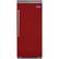Front. Viking - Professional 5 Series Quiet Cool 22.8 Cu. Ft. Built-In Refrigerator - San Marzano Red.