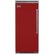 Front Zoom. Viking - Professional 5 Series Quiet Cool 22.8 Cu. Ft. Built-In Refrigerator - Reduction red.