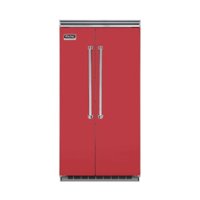 Viking - Professional 5 Series Quiet Cool 25.3 Cu. Ft. Side-by-Side Built-In Refrigerator - San marzano red - Front_Zoom