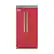 Front. Viking - Professional 5 Series Quiet Cool 25.3 Cu. Ft. Side-by-Side Built-In Refrigerator - San Marzano Red.
