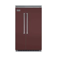 Viking - Professional 5 Series Quiet Cool 29.1 Cu. Ft. Side-by-Side Built-In Refrigerator - Kalamata Red - Front_Zoom