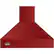 Front. Viking - Professional 5 Series 42" Externally Vented Range Hood - Kalamata Red.