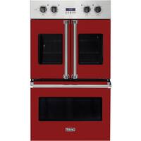 Viking - Professional 7 Series 30" Built-In Double Electric Convection Wall Oven - Reduction Red - Front_Zoom