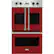 Front. Viking - Professional 7 Series 30" Built-In Double Electric Convection Wall Oven - Reduction Red.