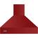 Front. Viking - Professional 5 Series 42" Externally Vented Range Hood - San Marzano Red.