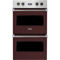 Viking - Professional 5 Series 30" Built-In Double Electric Convection Wall Oven - Kalamata red - Front_Zoom