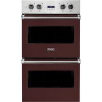 Viking - Professional 5 Series 30" Built-In Double Electric Convection Wall Oven - Kalamata Red - Front_Zoom
