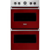 Viking - Professional 5 Series 30" Built-In Double Electric Convection Wall Oven - Reduction Red - Front_Zoom