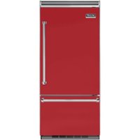 Viking - Professional 5 Series Quiet Cool 20.4 Cu. Ft. Bottom-Freezer Built-In Refrigerator - San Marzano Red - Front_Zoom