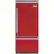 Front. Viking - Professional 5 Series Quiet Cool 20.4 Cu. Ft. Bottom-Freezer Built-In Refrigerator - San Marzano Red.