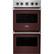 Front. Viking - Professional 5 Series 27" Built-In Double Electric Convection Wall Oven - Kalamata Red.