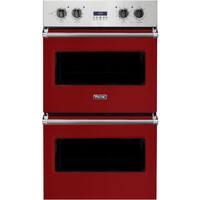 Viking - Professional 5 Series 30" Built-In Double Electric Convection Wall Oven - San Marzano Red - Front_Zoom