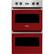 Front. Viking - Professional 5 Series 30" Built-In Double Electric Convection Wall Oven - San Marzano Red.