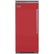 Front Zoom. Viking - Professional 5 Series Quiet Cool 22.8 Cu. Ft. Built-In Refrigerator - San marzano red.