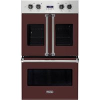 Viking - Professional 7 Series 30" Built-In Double Electric Convection Wall Oven - Kalamata red - Front_Zoom