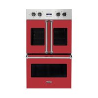 Viking - Professional 7 Series 30" Built-In Double Electric Convection Wall Oven - San Marzano Red - Front_Zoom