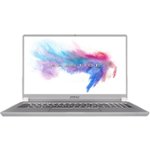 Front Zoom. MSI - 17.3" 4K Ultra HD Laptop - Intel Core i9 - 32GB Memory - NVIDIA GeForce RTX 2070 - 1TB SSD - Space Gray With Silver Diamond Cut.