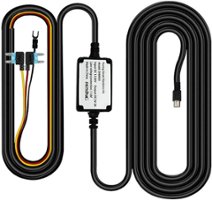Rexing - Smart Hardwire Kit For V1-4K, V1P Plus, V3 Plus, V2 Pro and S1 Dash Cams - Black - Front_Zoom