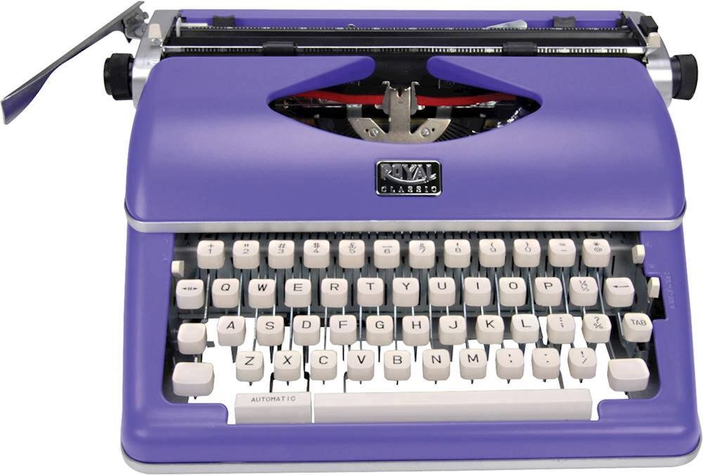 Front. Royal - Classic Manual Typewriter - Purple.
