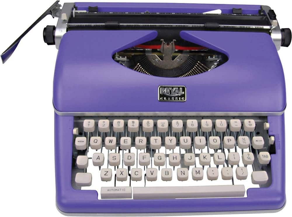 Alt View 11. Royal - Classic Manual Typewriter - Purple.