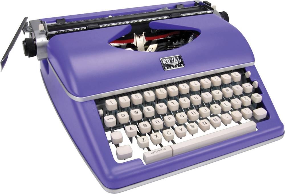 Alt View 12. Royal - Classic Manual Typewriter - Purple.