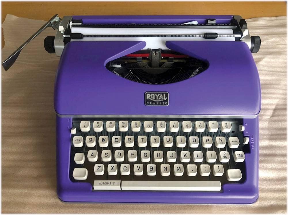 Alt View 13. Royal - Classic Manual Typewriter - Purple.
