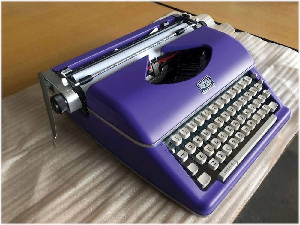 Alt View 14. Royal - Classic Manual Typewriter - Purple.