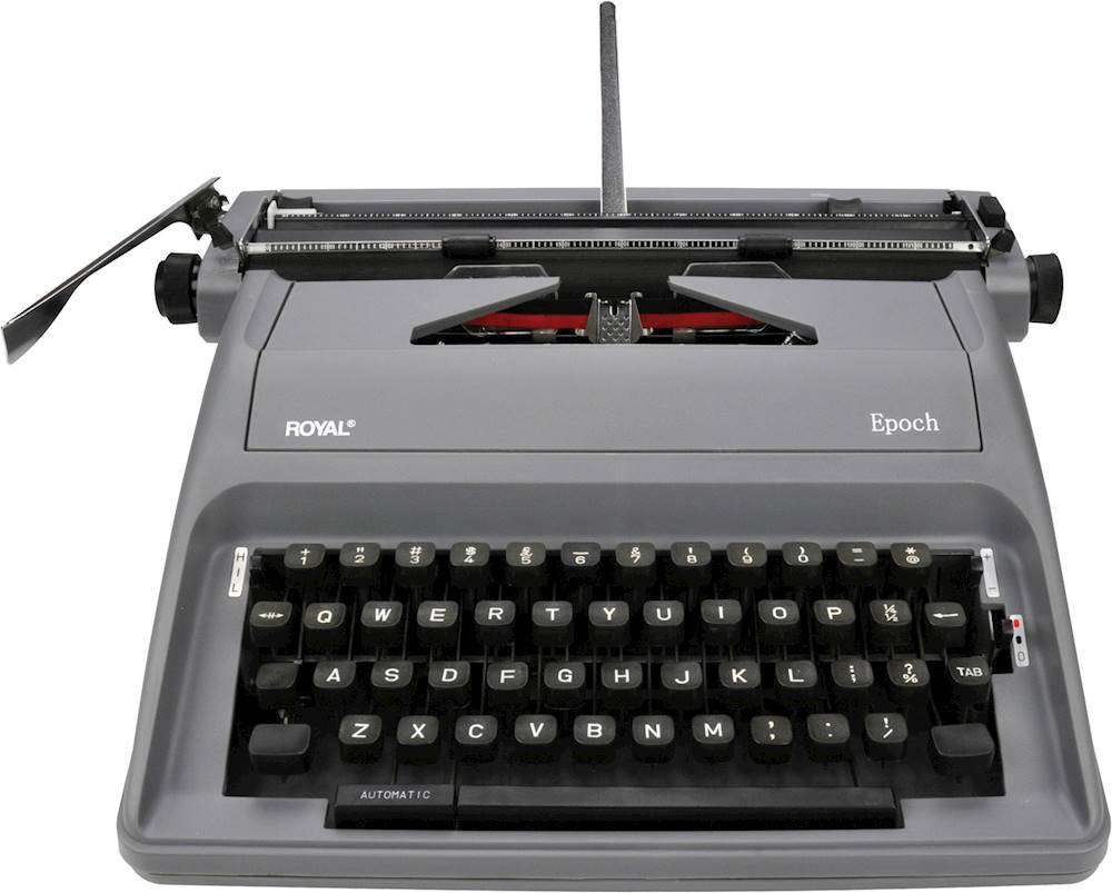 Royal Epoch Manual Typewriter Gray 79103Y - Best Buy