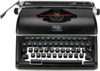 Royal - Classic Manual Typewriter - Black - Front_Zoom