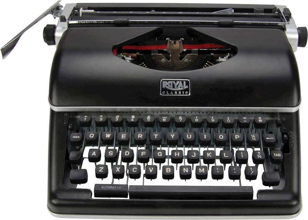 Front. Royal - Classic Manual Typewriter - Black.