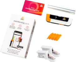 Dario Value Pack Kit for iPhone with FREE 3-Month Plan - Blood Glucose Monitoring Set to Test Diabetes Sugar Level - Black/White/Orange - Front_Zoom