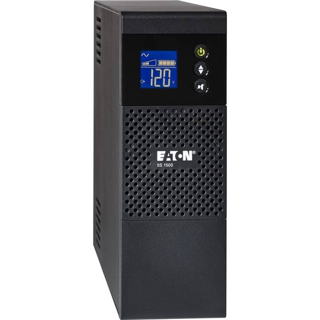 Eaton - 5S UPS 1000VA 600 Watt 120V LCD Line-Interactive Battery Backup ECO USB - Tower - 3 Minute Stand-by - 110 V AC - Unknown