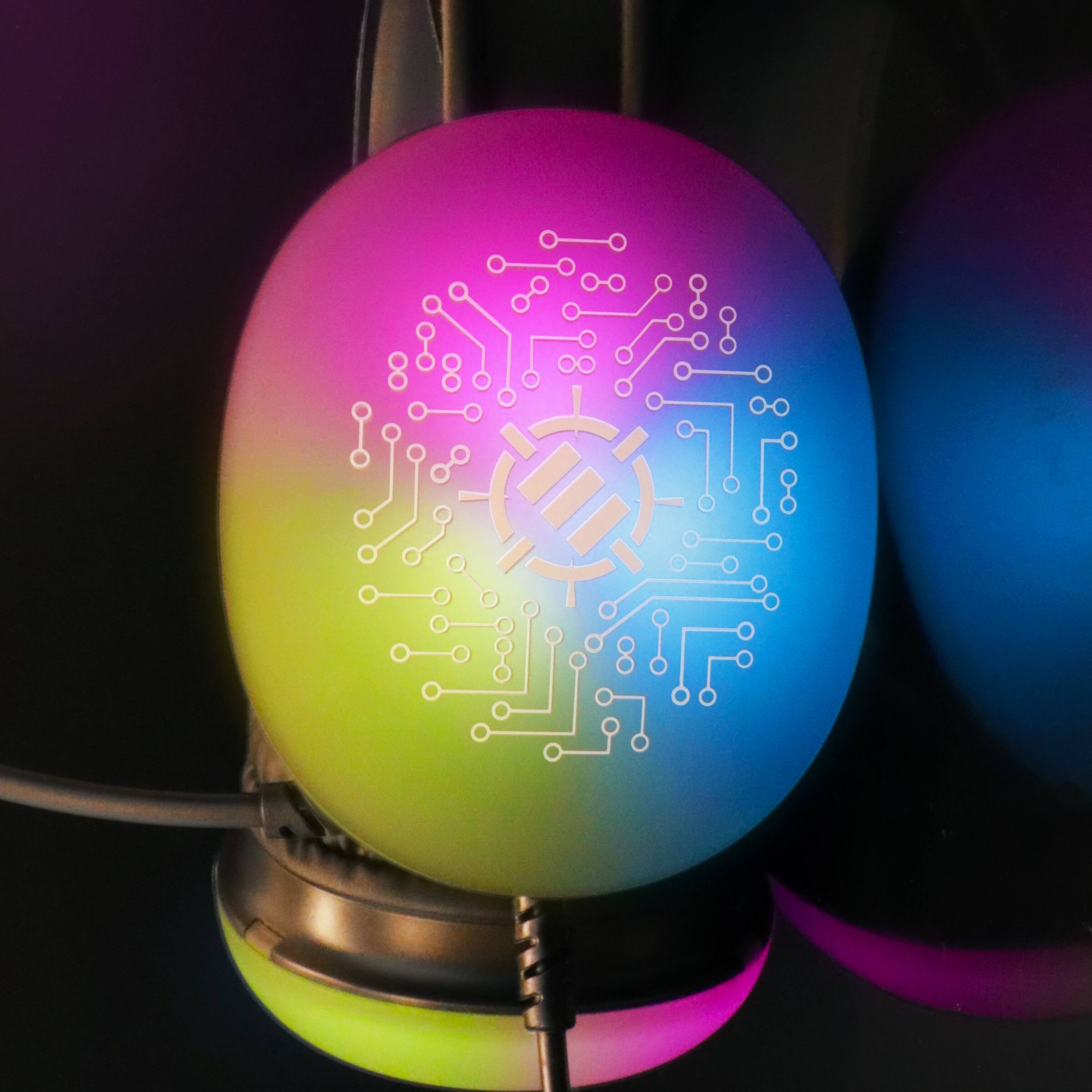 Alt View 8. ENHANCE - ENHANCE Voltaic 2 USB Gaming Headset - Stereo Gaming Headset with USB|3.5mm AUX - Clear.