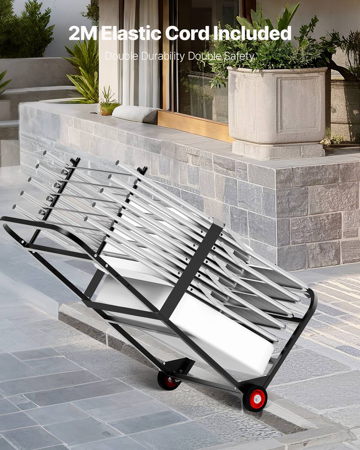 2M Elastic Cord Included
Double Durability Double Safety