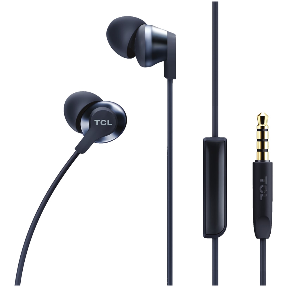 TCL - ELIT Series ELIT100BL Wired In-Ear Headphones - Midnight Blue