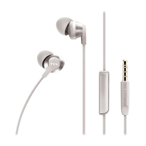 TCL - ELIT100WT Wired In-Ear Headphones - Cement Gray