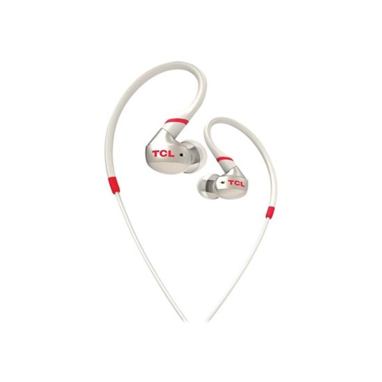 TCL – In-Ear Sport Headphones – ACTV Series – Crimson White