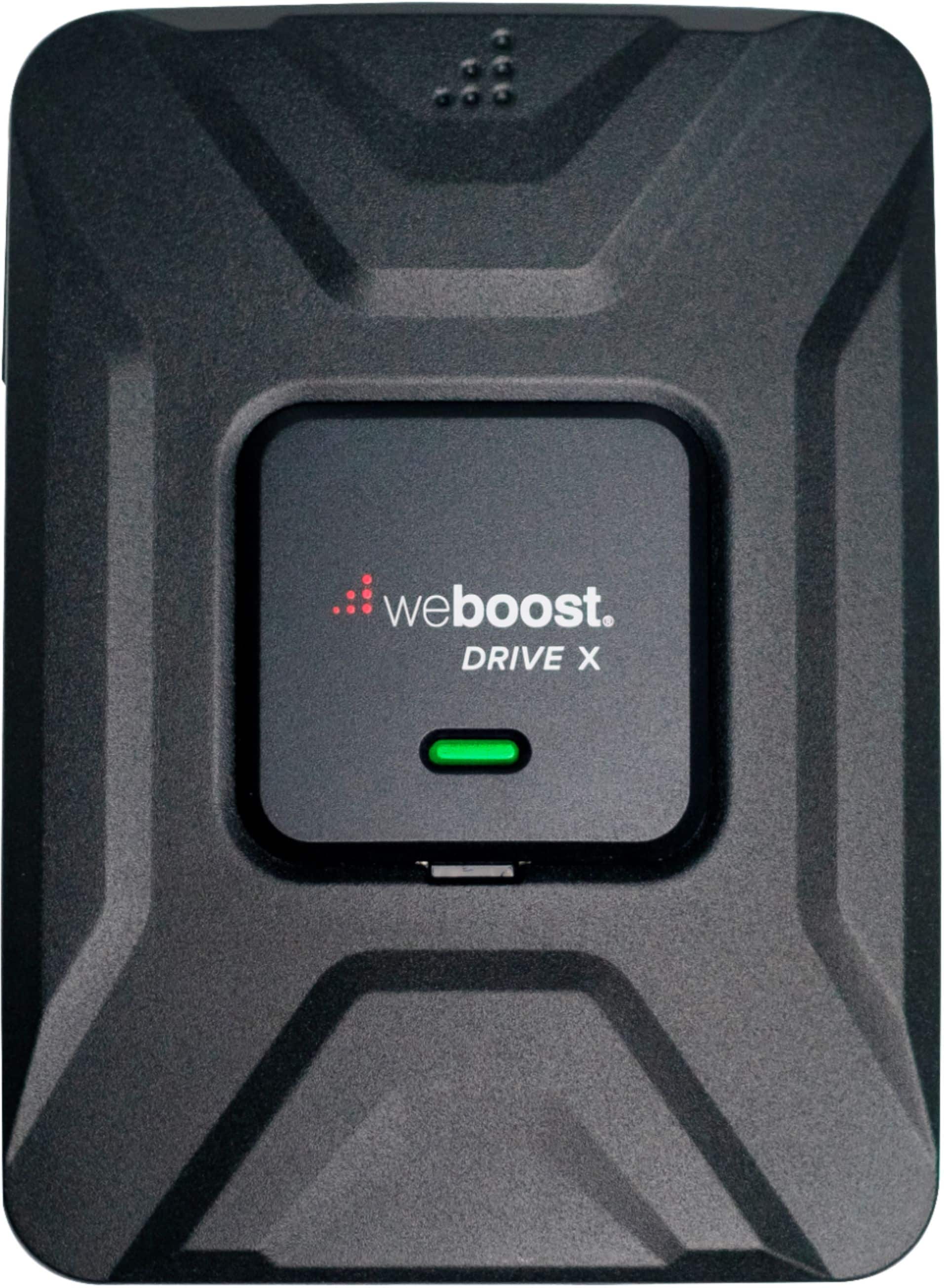 Left. weBoost - Drive X Vehicle Cell Phone Signal Booster for Car, Truck, Van, or SUV, Boosts 5G & 4G LTE for All U.S. Carriers - Black.