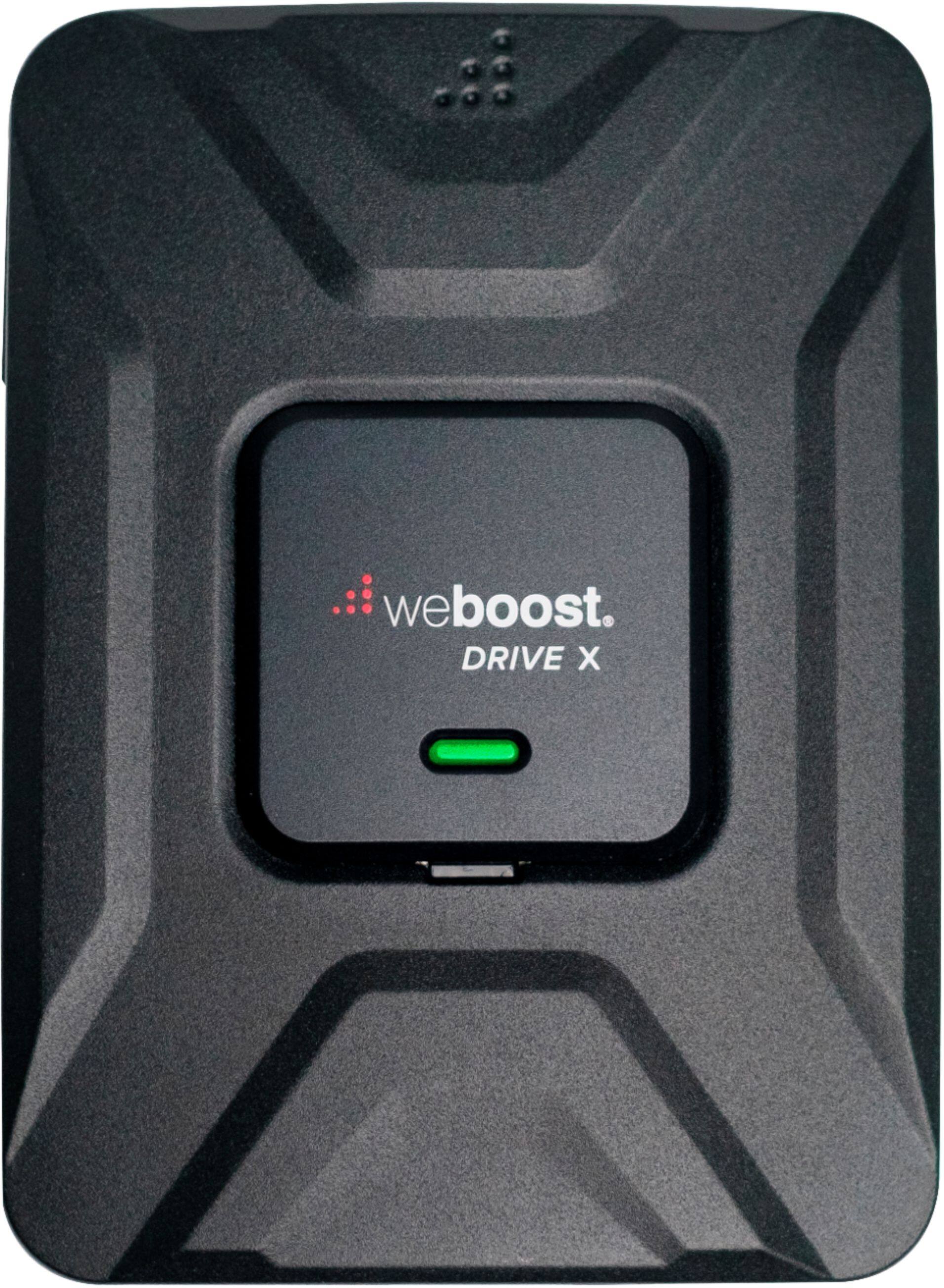 Left. weBoost - Drive X Vehicle Cell Phone Signal Booster for Car, Truck, Van, or SUV, Boosts 5G & 4G LTE for All U.S. Carriers - Black.