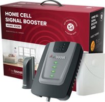 weBoost - Home Room Cell Phone Signal Booster Kit for up to 1 Room, Boosts 4G LTE & 5G for all U.S. Networks & Carriers - Black - Angle_Zoom