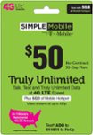 Front. Simple Mobile - $50 Prepaid Plan.