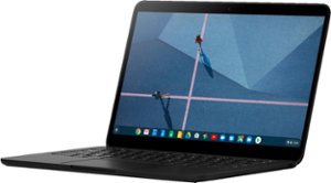 Google - Geek Squad Certified Refurbished Pixelbook Go 13.3" Touch-Screen Chromebook - Intel Core m3 - 8GB Memory - 64GB SSD - Just Black - Front_Zoom