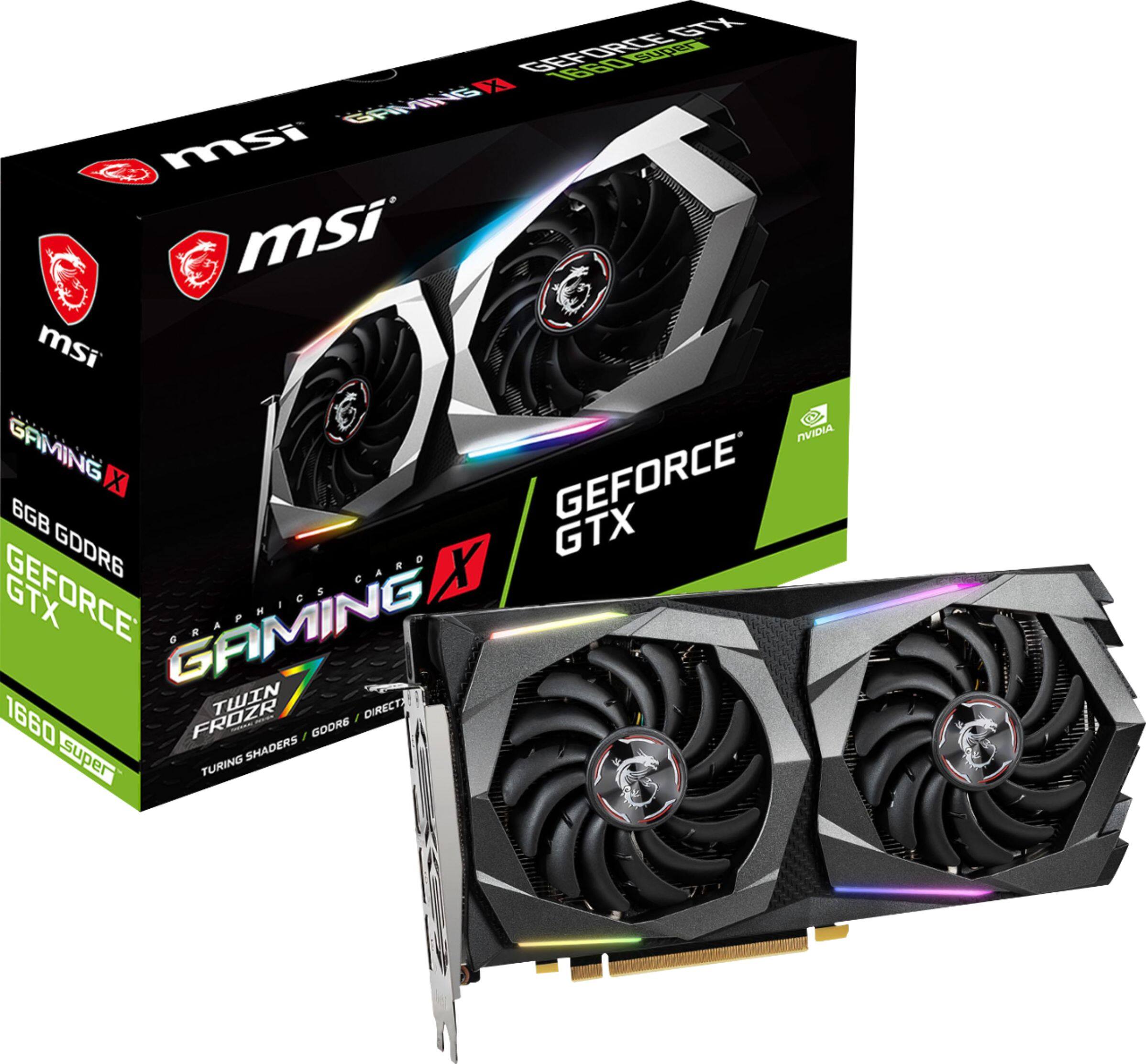 MSI GAMING X NVIDIA GeForce GTX 1660 SUPER 6GB GDDR6 PCI Express