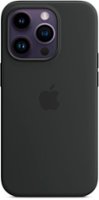 Apple - iPhone 14 Pro Silicone Case with MagSafe - Midnight - Front_Zoom