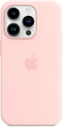Apple - iPhone 14 Pro Silicone Case with MagSafe - Chalk Pink - Left_Zoom