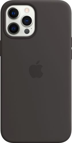 Apple - iPhone 12 Pro Max Leather Case with MagSafe - Black