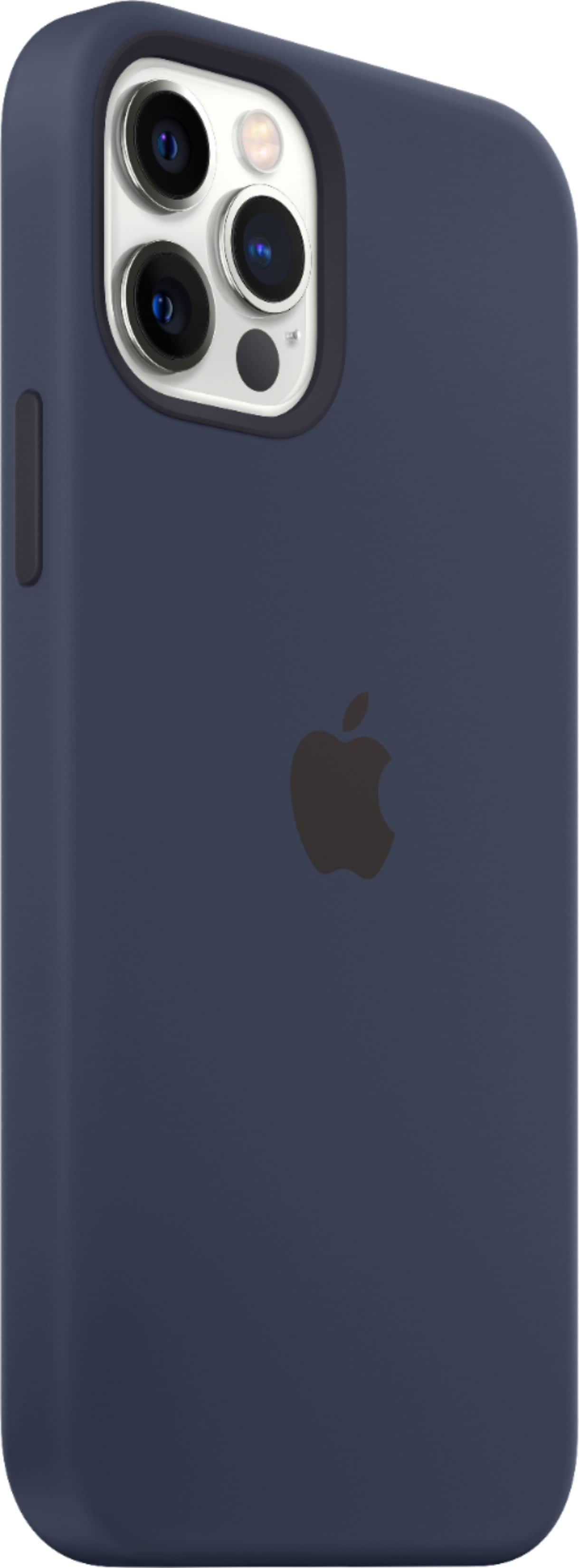 Alt View 14. Apple - iPhone 12 and iPhone 12 Pro Silicone Case with MagSafe - Deep Navy.