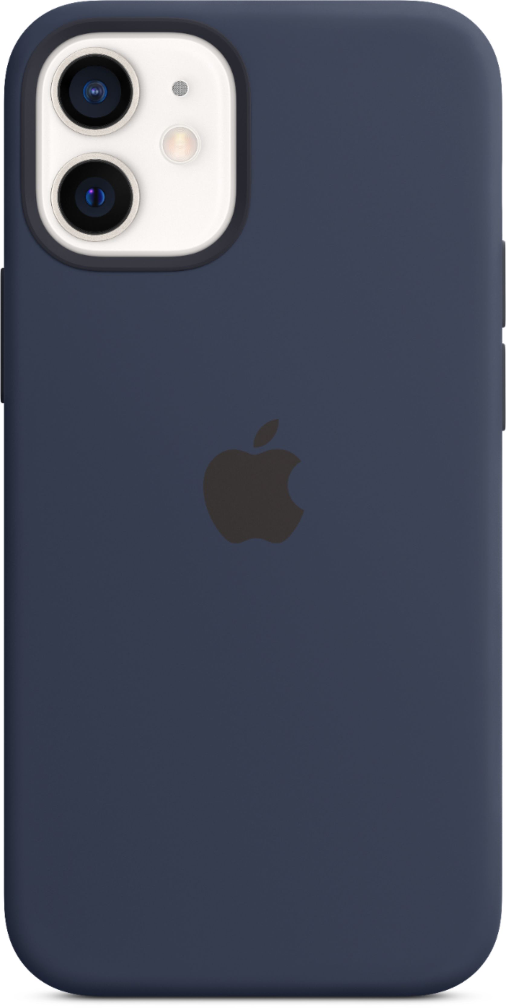 Apple Iphone 12 Mini Silicone Case With Magsafe Deep Navy Mhku3zm A Best Buy